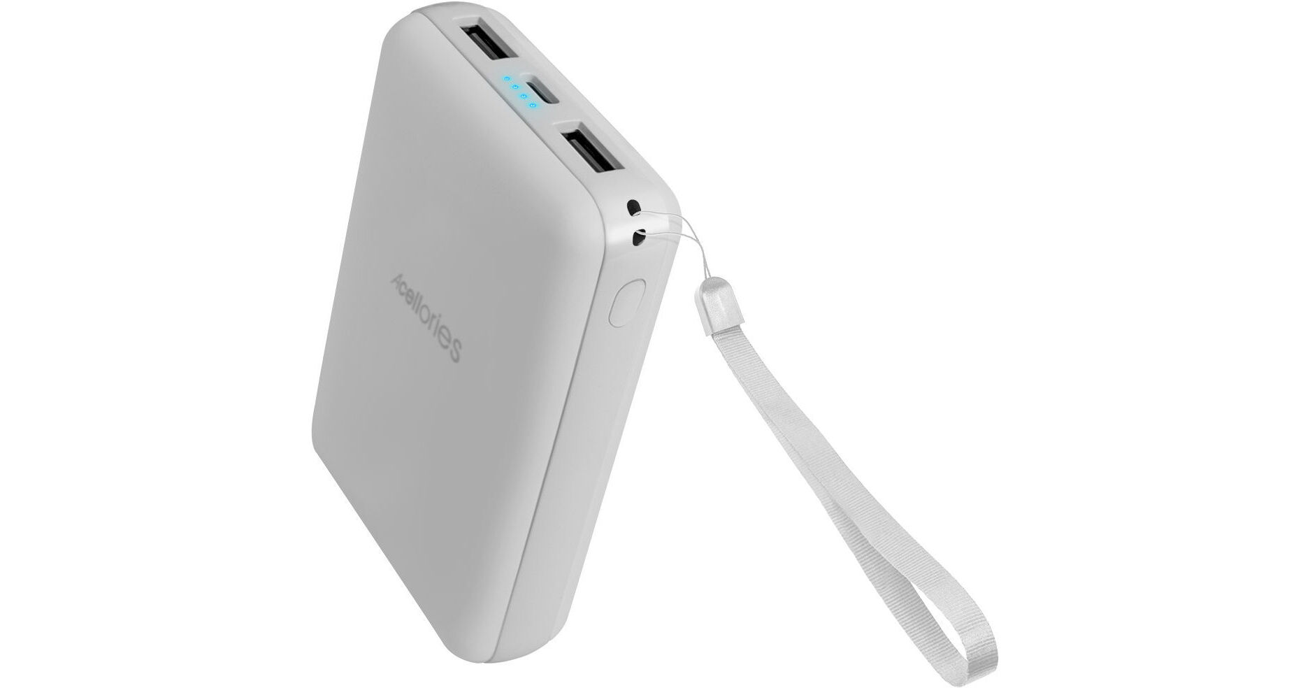 Acellories 10,000mAh Power Badge Power Bank (White) PB500-W B&H