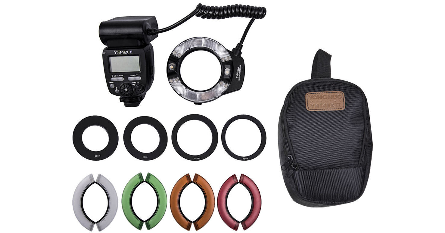 Yongnuo YN14EX II TTL Macro Ring Flash Kit for Canon YN14EX II