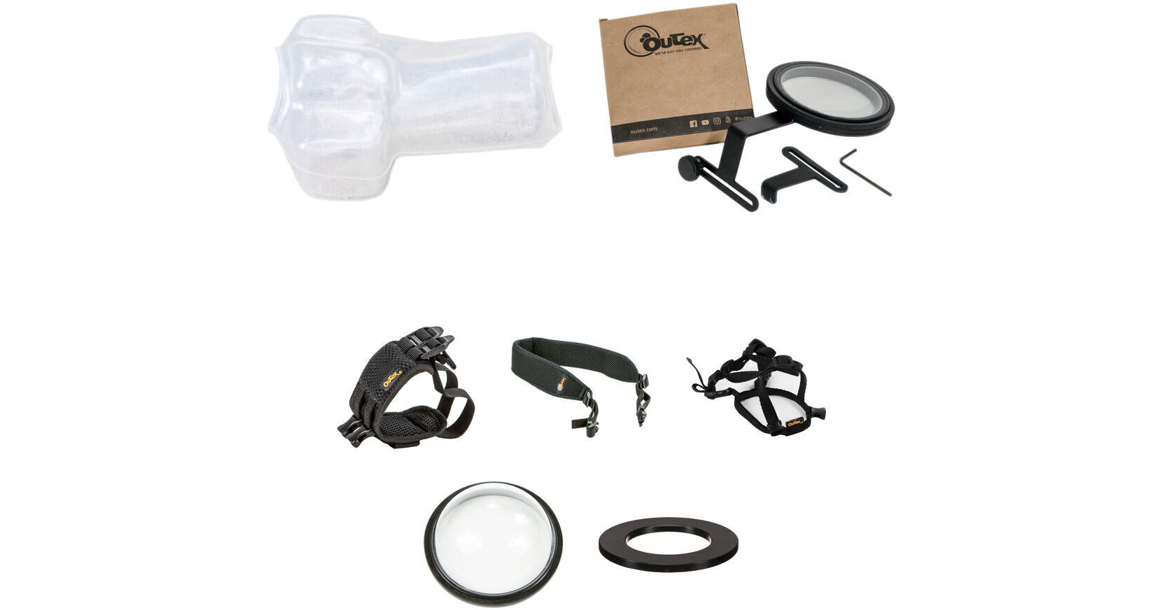 Outex Underwater Camera Cover Kit (Large, 120mm Dome Port for