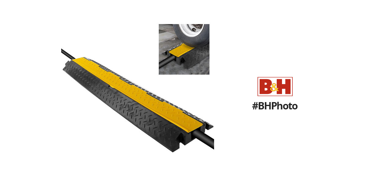 Pyle Pro Heavy-Duty Flip-Open Cable Protector Ramp PCBLCO102X2