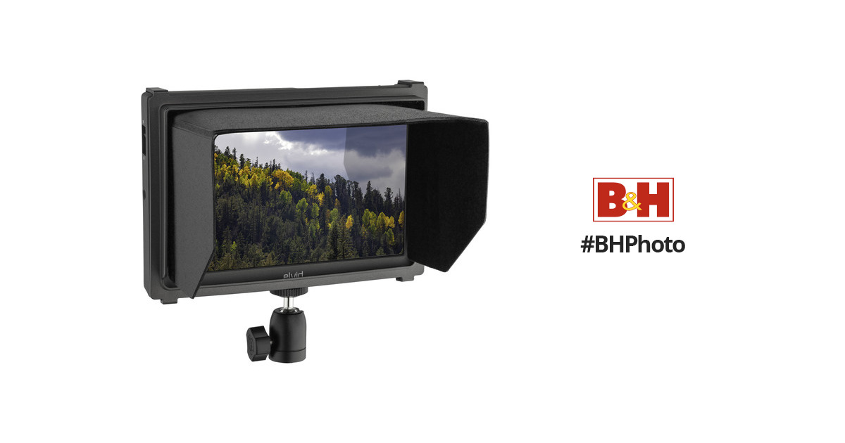 Elvid 7 4K On-Camera Monitor with Battery, Articulating Arm, and HDMI  Cable Kit