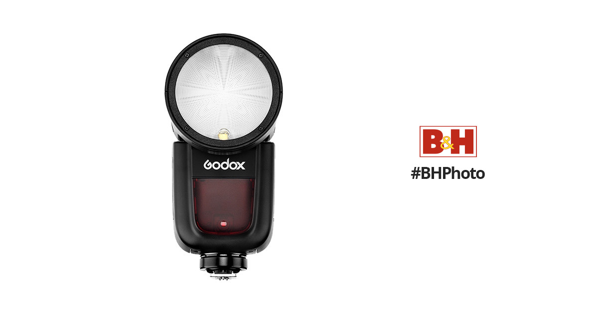 Godox V1-S Round Head Camera Flash for Sony Flash Speedlight Speedlite  Light 76Ws 2.4G 2600mAh 10 Levels LED Modeling Lamp 