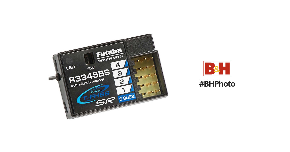 Futaba R334SBS 2.4 GHz T-FHSS Telemetry System 01102246-3 B&H