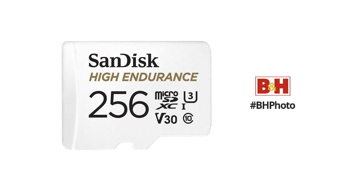  SanDisk 256GB High Endurance Video microSDXC Card with