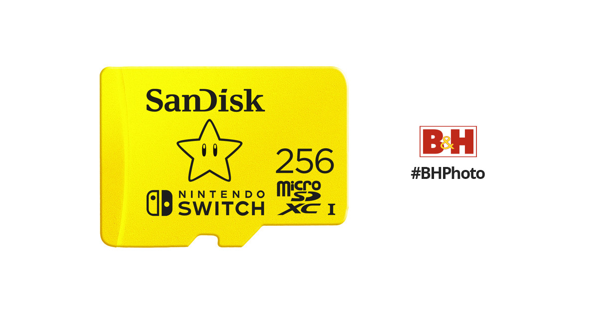 SanDisk 256GB UHS-I microSDXC Memory Card SDSQXAO-256G-ANCZN B&H