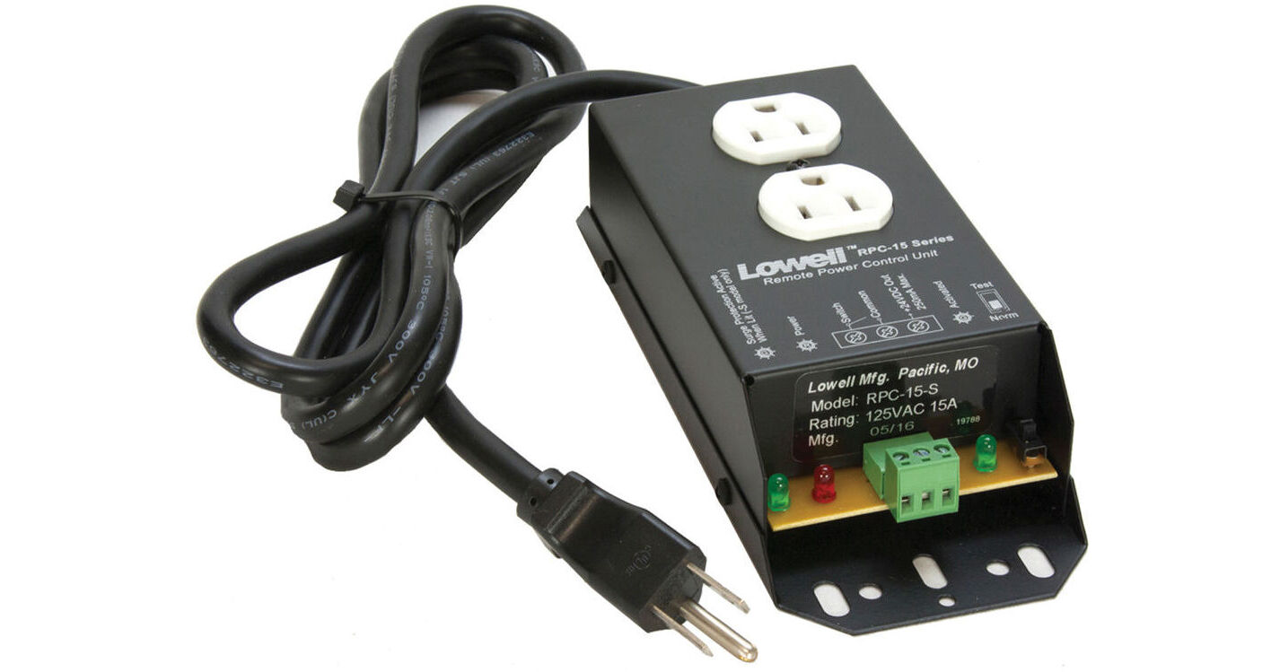 Lowell Manufacturing Remote Power Control - 15A, 1 RPC-15-SCD-RJ