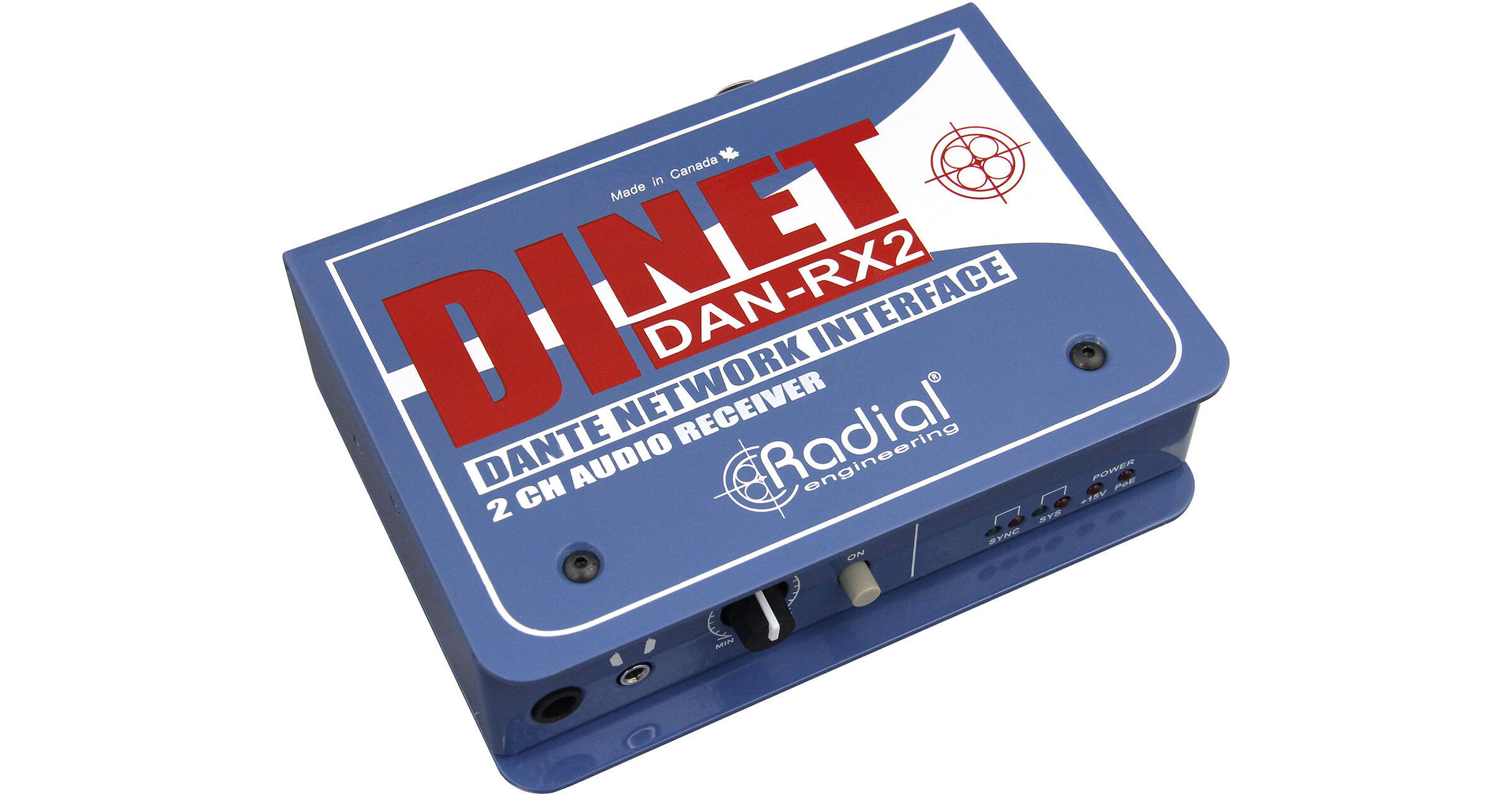 Radial Engineering DiNET DAN-RX2 2-Channel Dante R800 1065 00