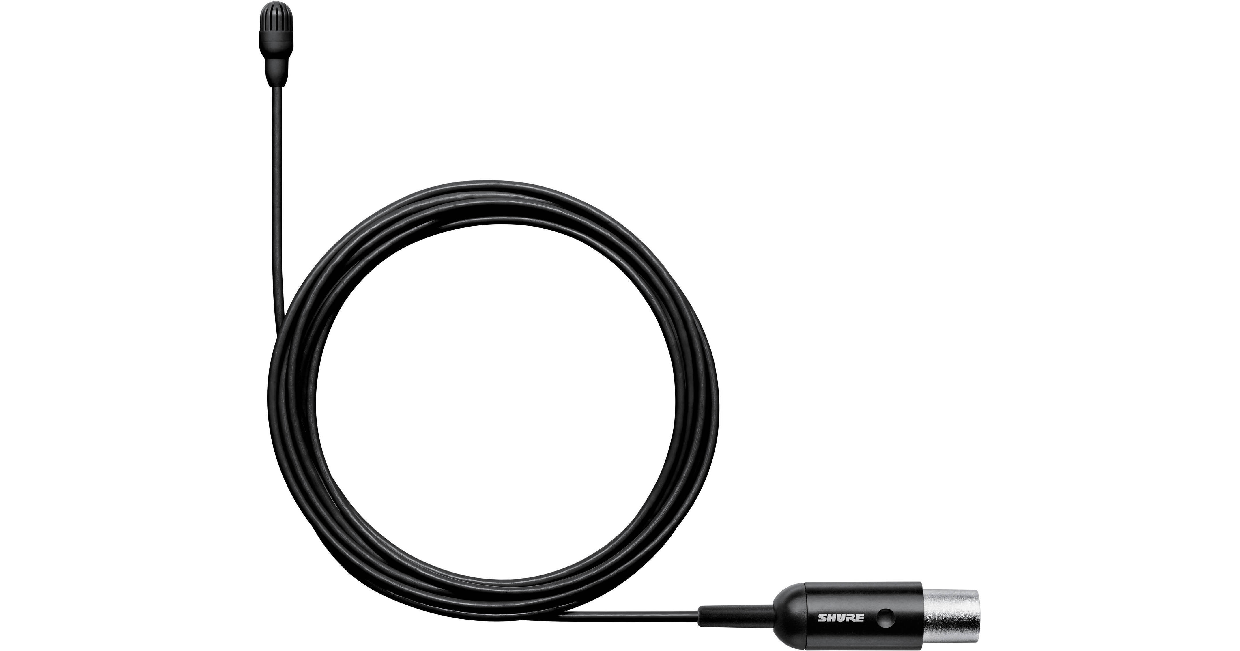 Shure TwinPlex TL46 Omnidirectional Lavalier Microphone (TA4F, Black)