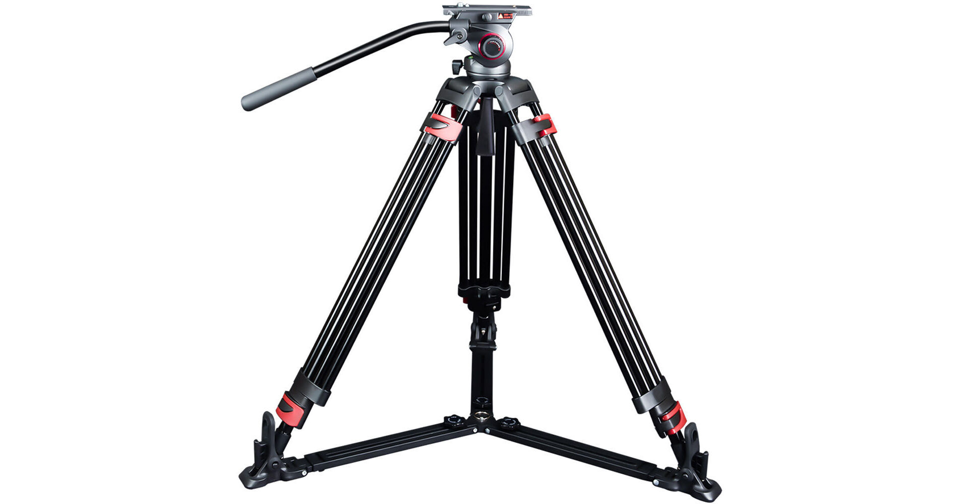 miliboo MTT609A Professional Tripod and Fluid Head with Ground Spreader  (Aluminum)