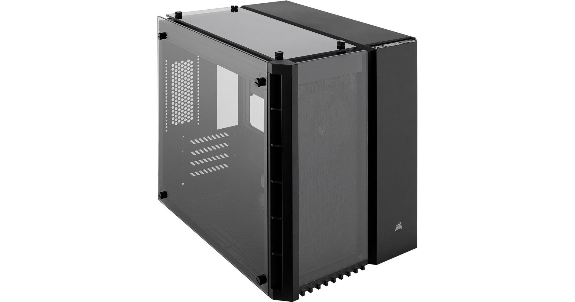 Crystal Series 280X Tempered Glass Micro ATX Case — White