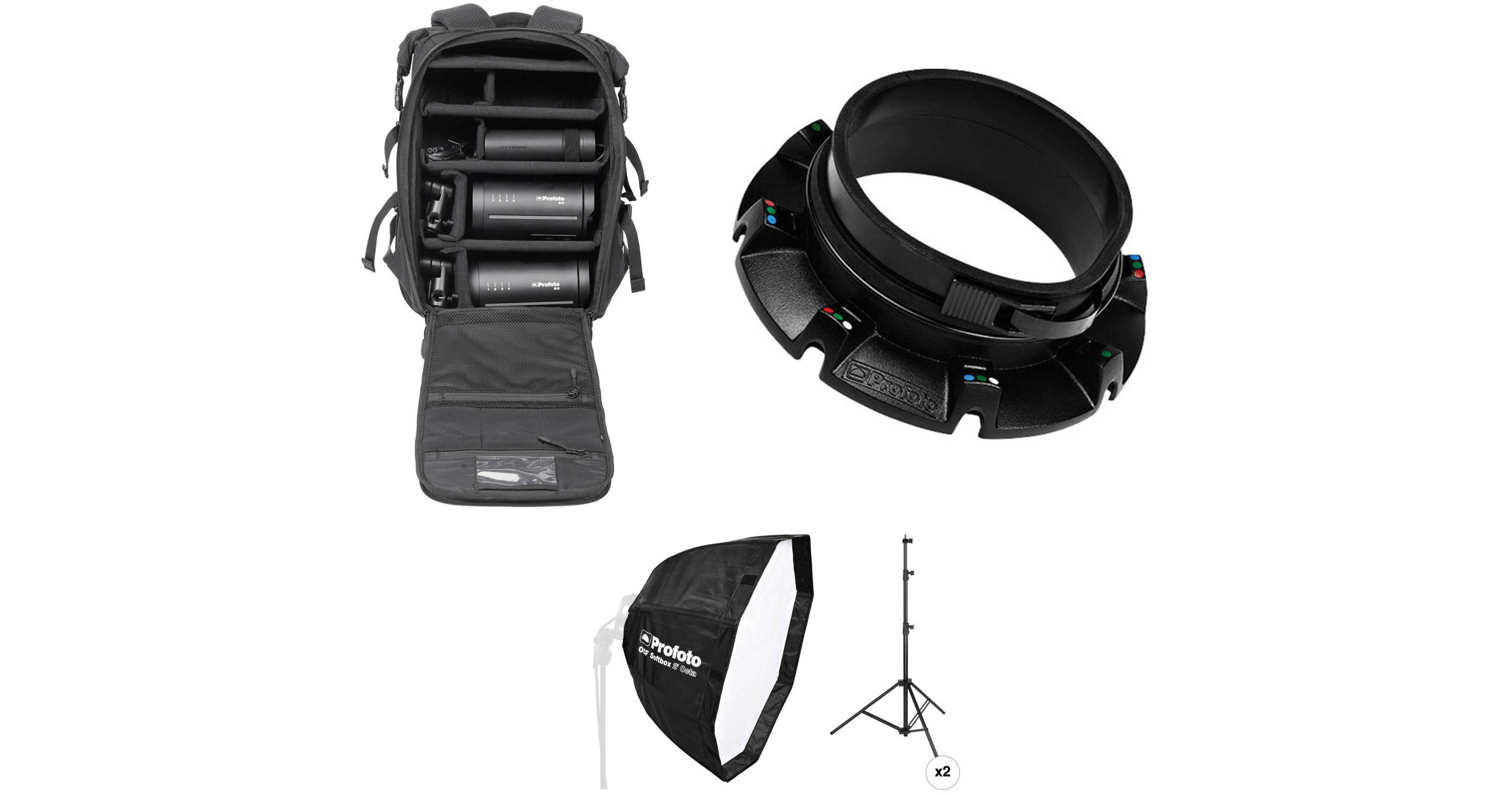 Profoto B10 OCF Flash Duo Kit with Stand and 2' Octa Softbox