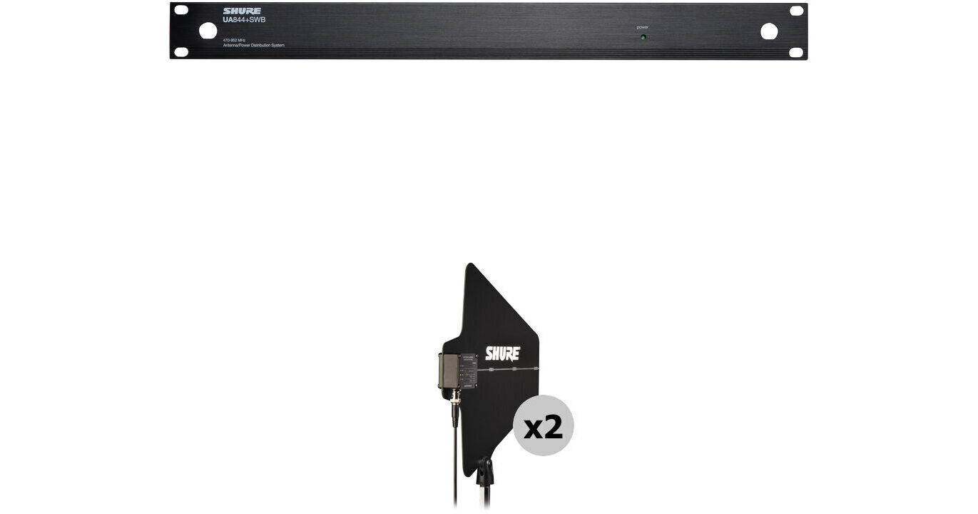 Shure UA844+SWB UHF Antenna Distribution System with Active