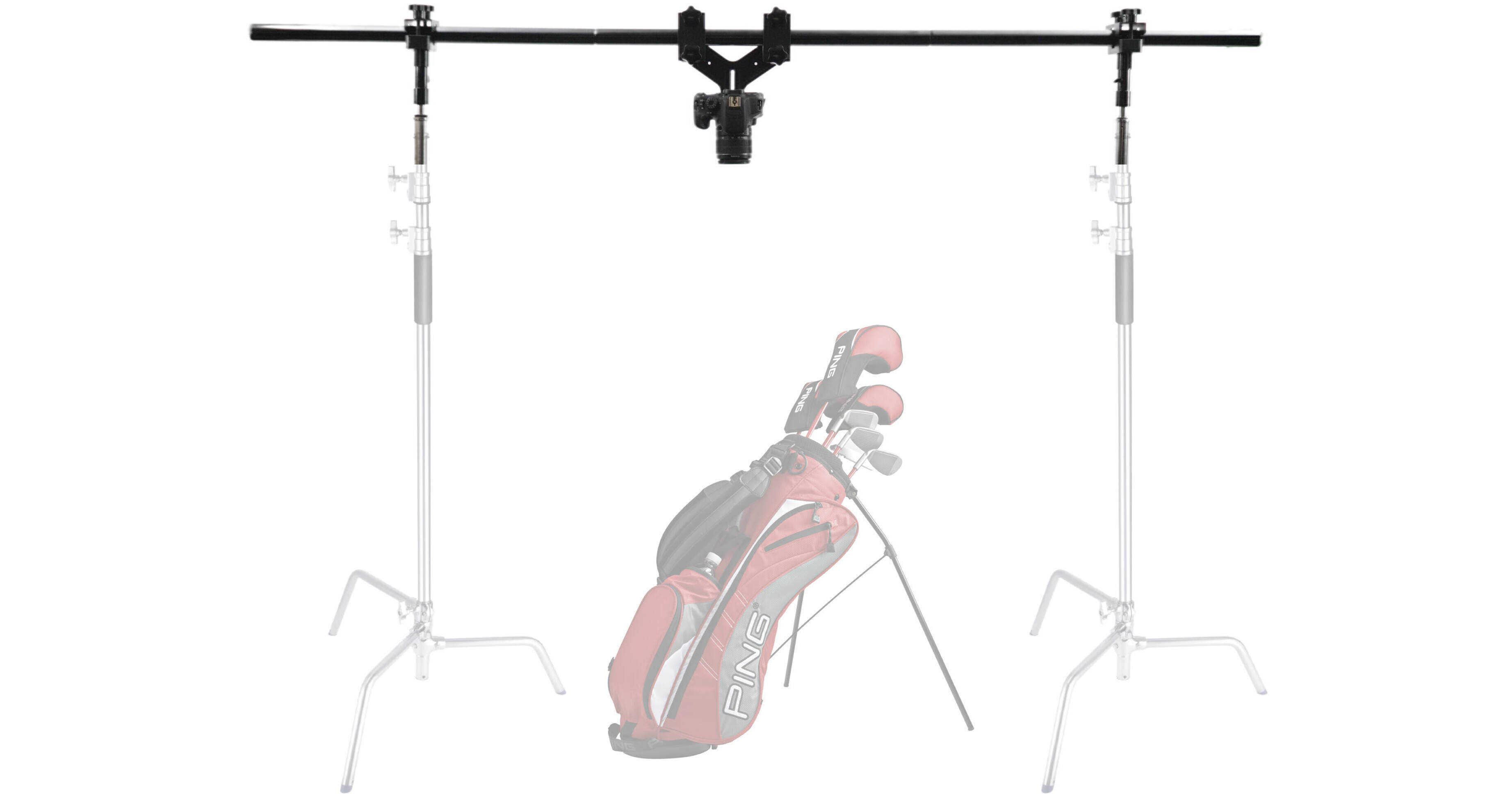 OH-75 Overhead Rig Pole Combo w/ 2 C-Stands