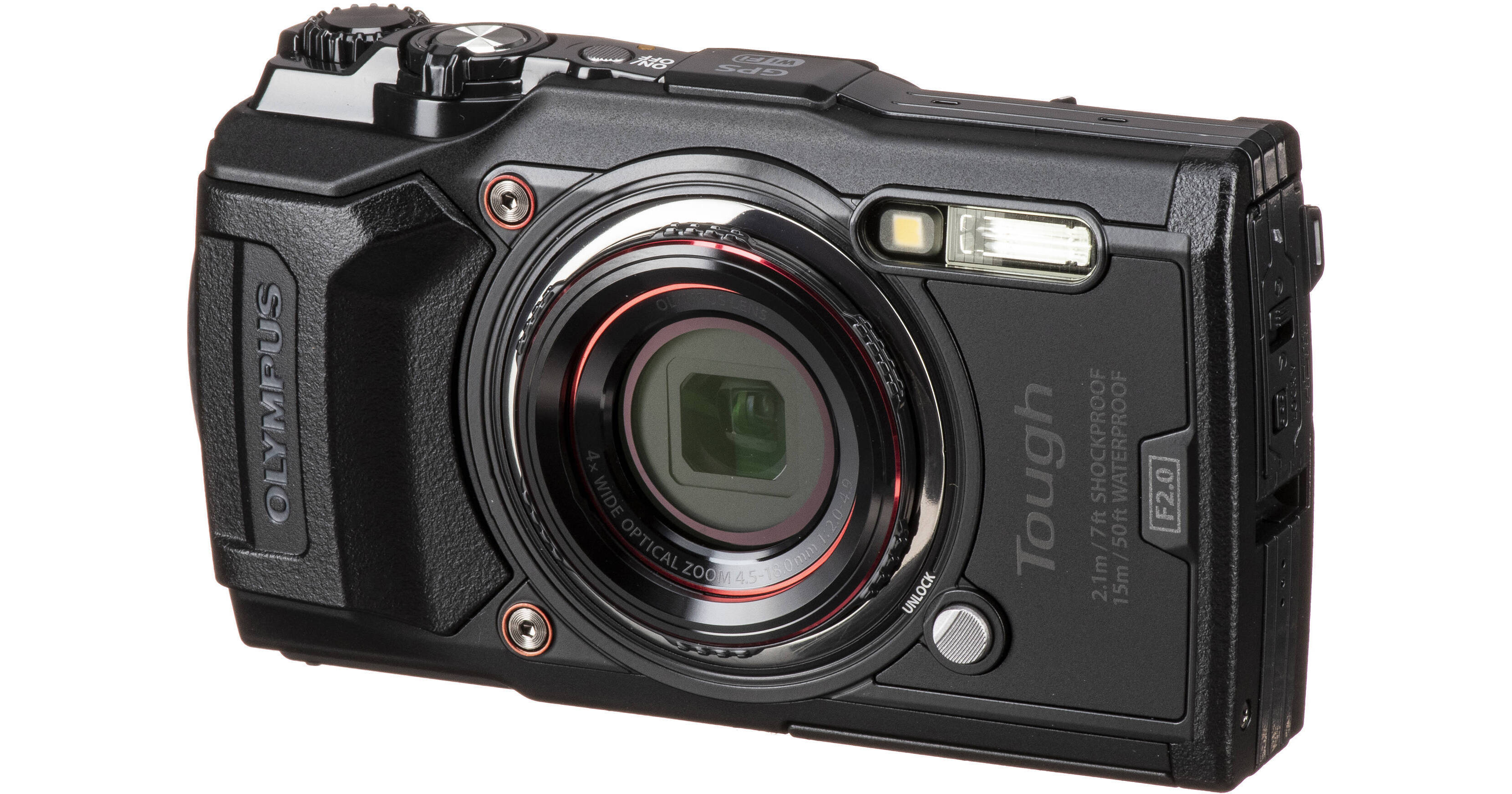 Olympus Tough TG-6 Digital Camera (Black) V104210BU000 B&H Photo