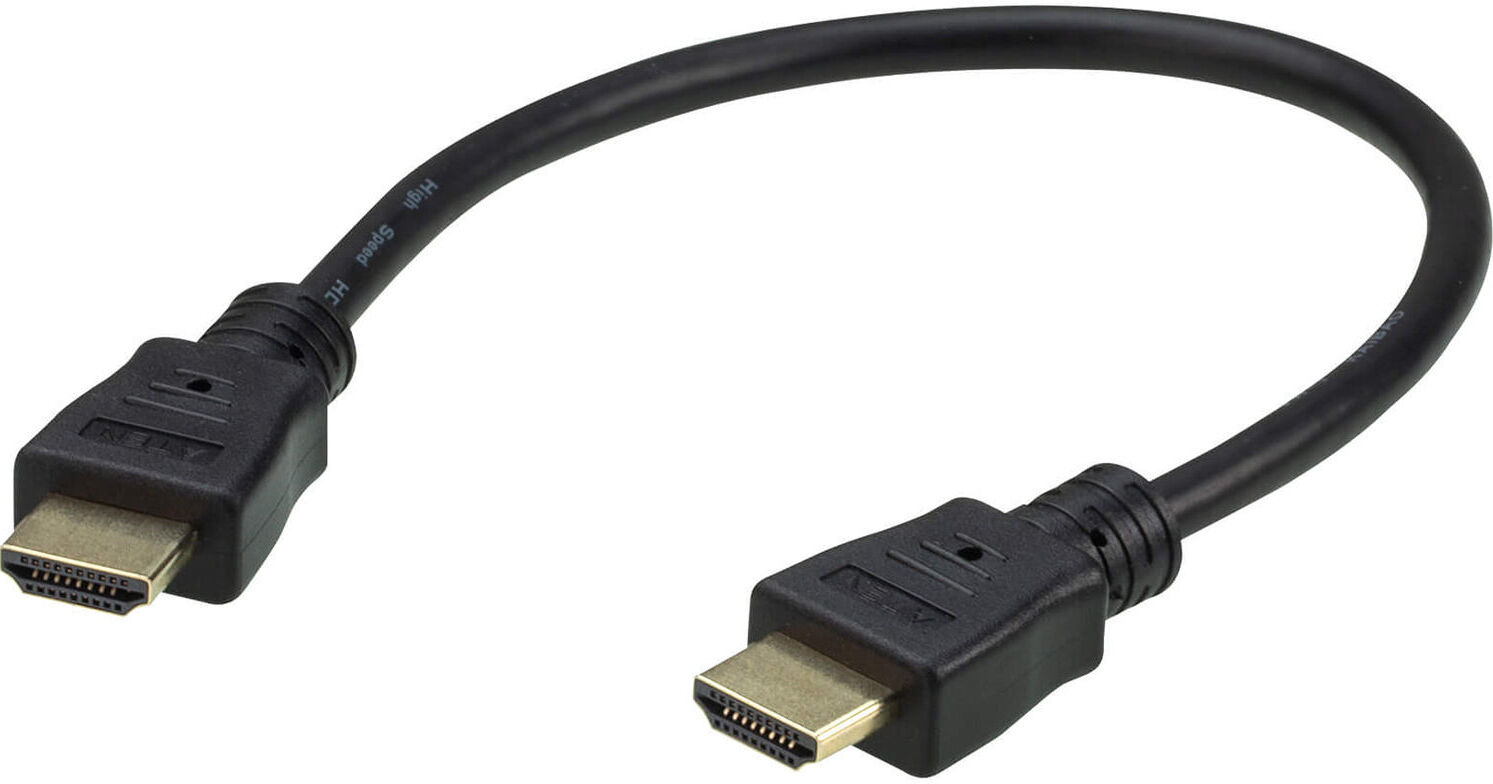 0.3 m High Speed True 4K HDMI Cable with Ethernet - 2L-7DA3H, ATEN HDMI  Cables