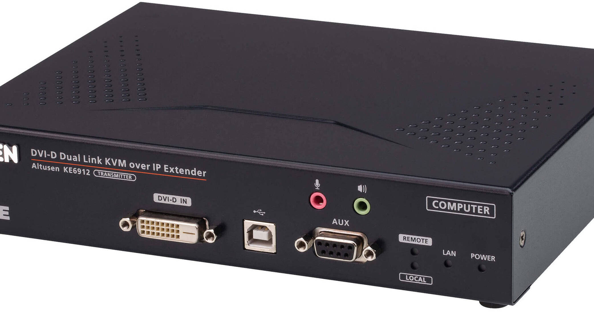 ATEN 2K DVI-D Dual Link KVM over IP Transmitter with PoE KE6912T