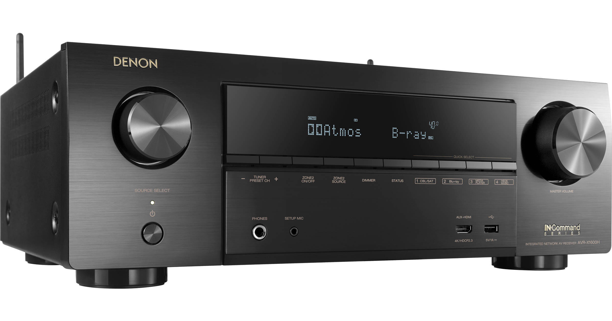 Denon AVRX1600H 7.2Channel Network A/V Receiver AVRX1600H B&H
