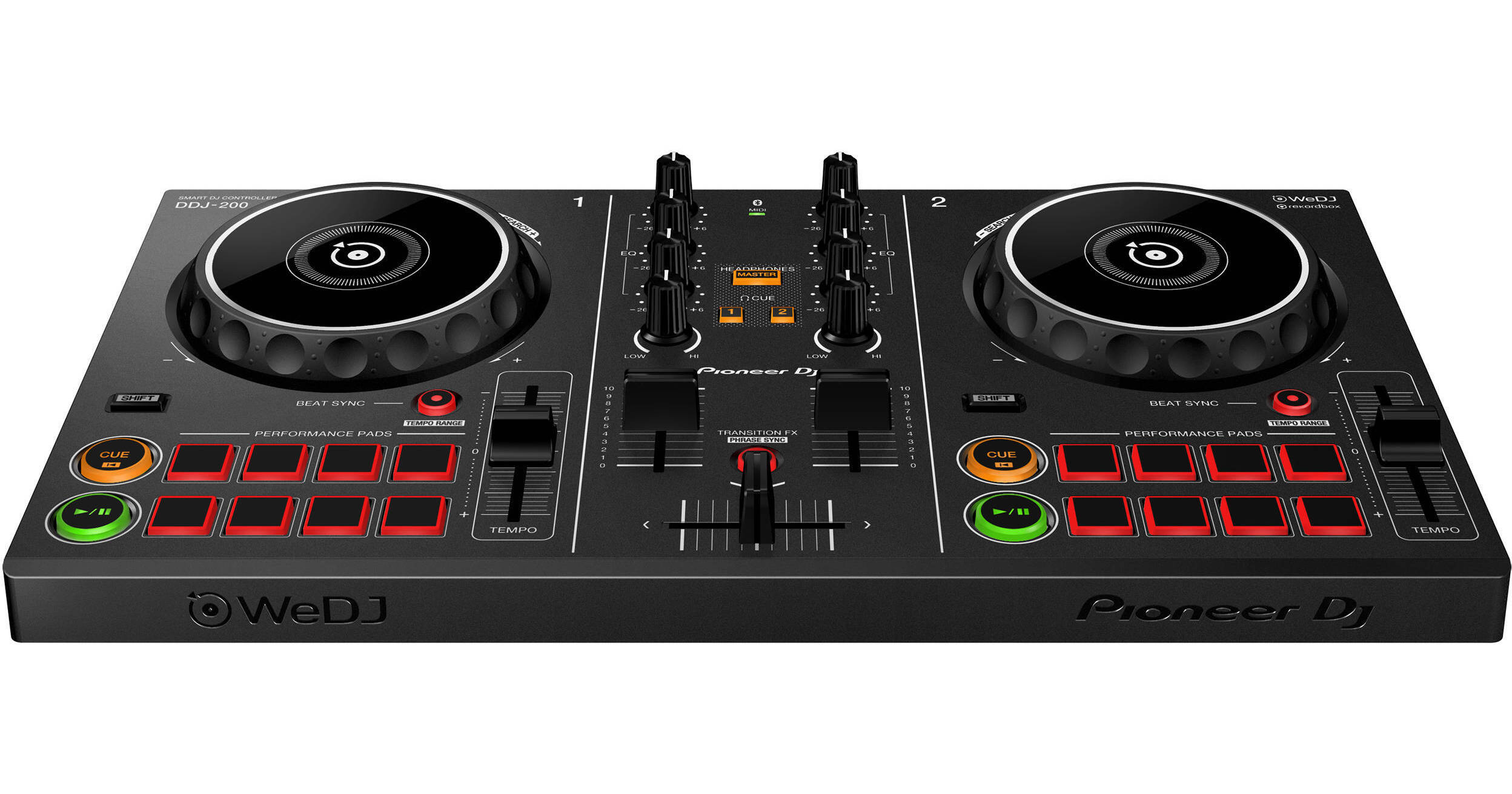 Pioneer DJ DDJ-200 Smart DJ Controller for WeDJ and rekordbox