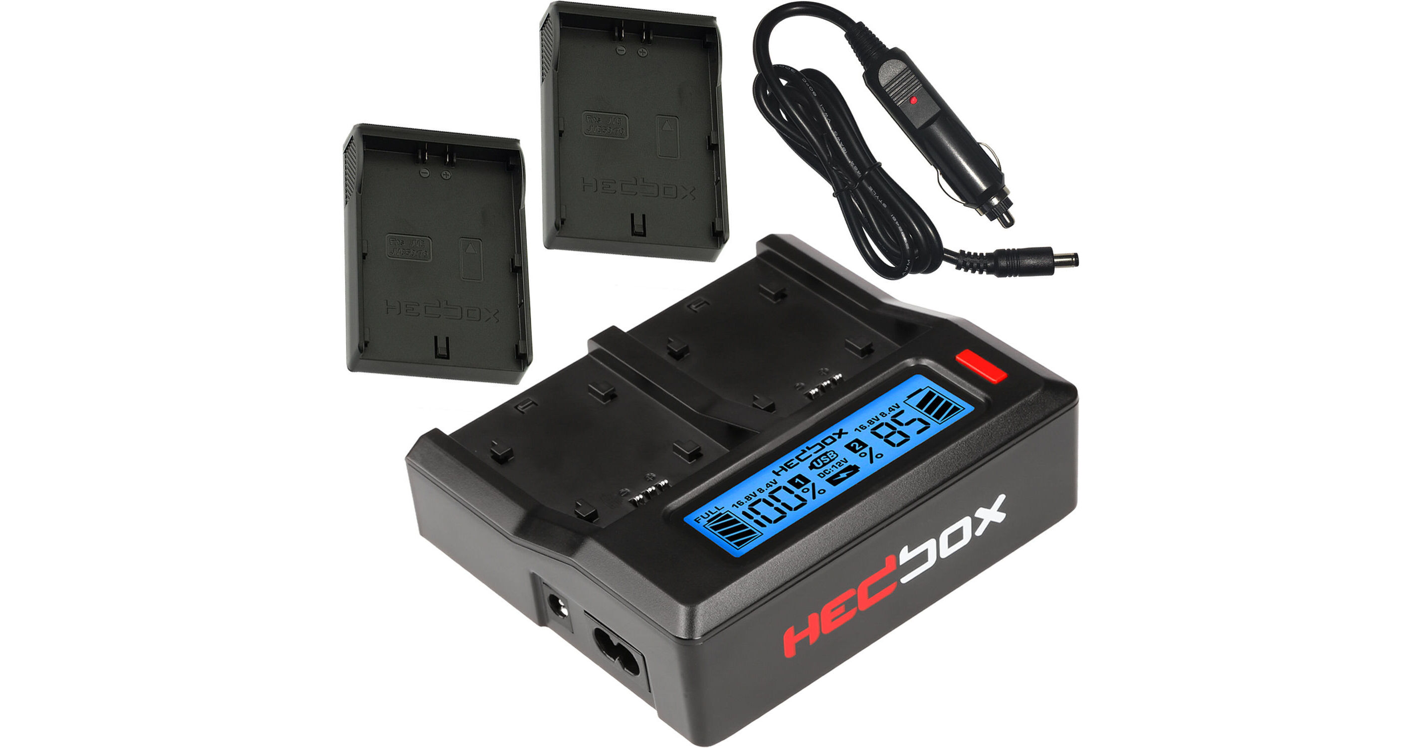 Hedbox RP-DC50 Digital LCD Dual Battery Charger Kit