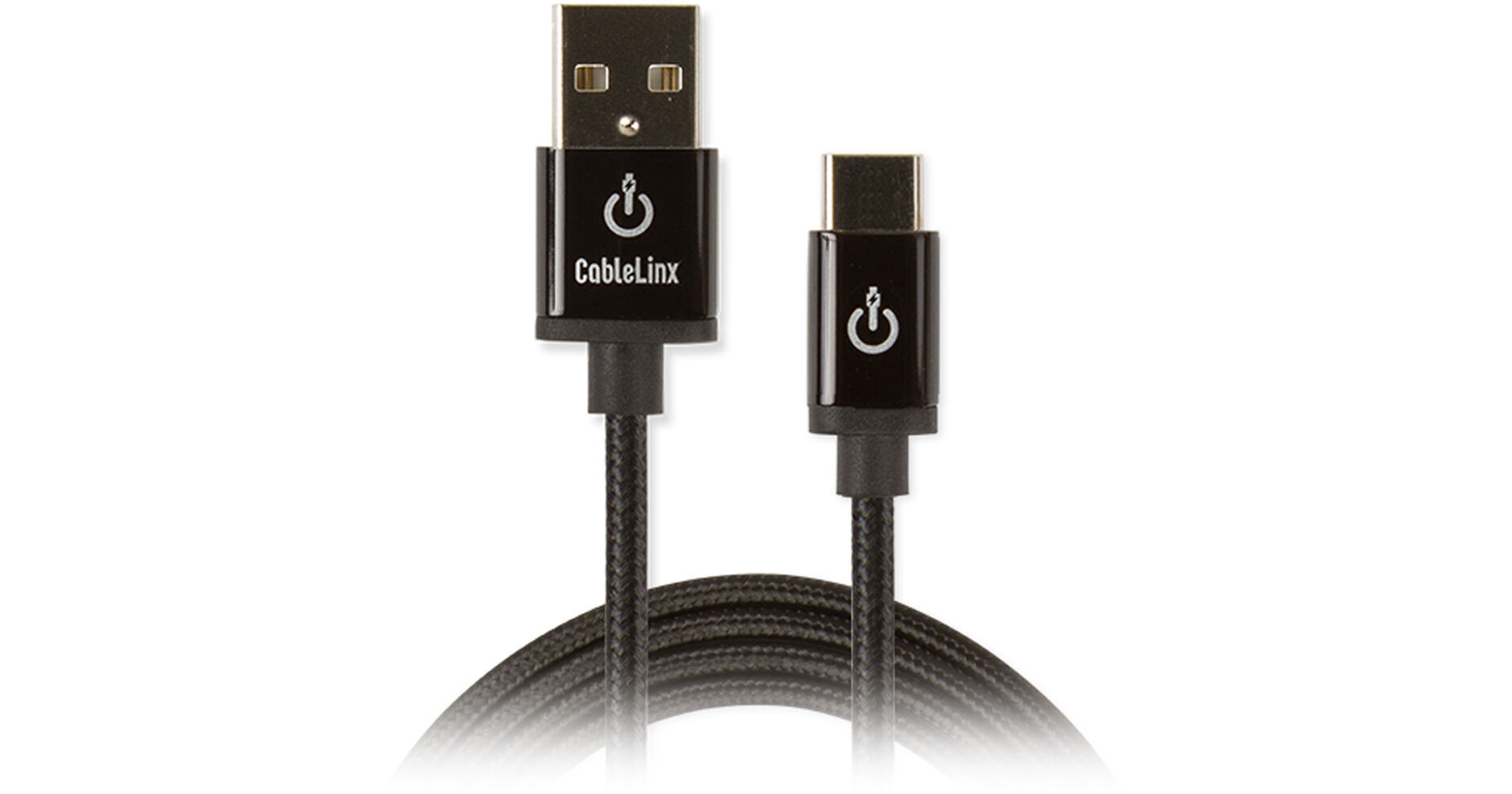 Cablelinx Elite USB Type-C to USB Type-C Braided Cable (36, White)