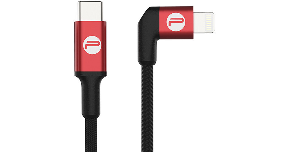 PGYTECH USB Type-C to Right-Angle Lightning Cable (