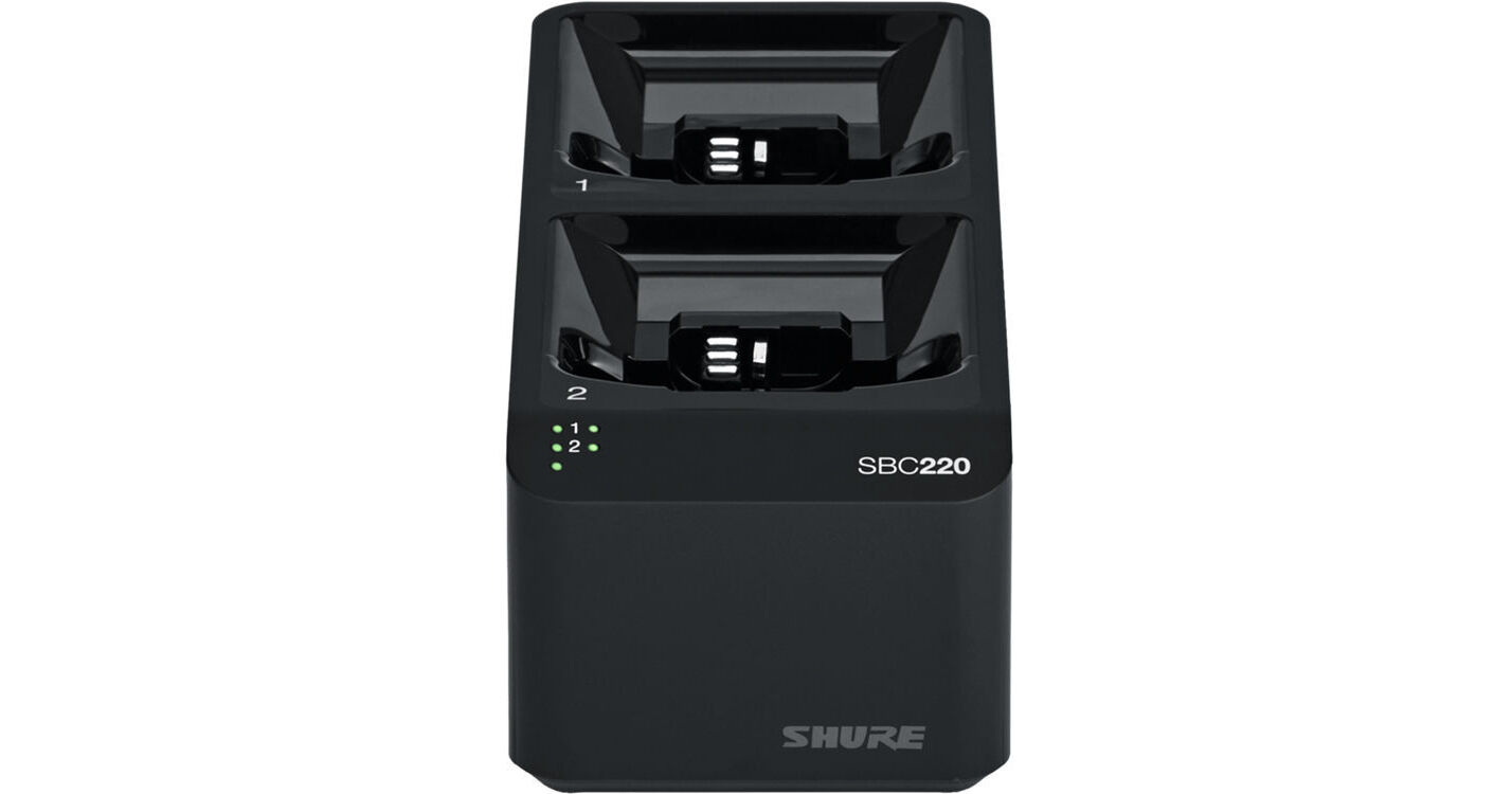 Shure SBC220 Networked 2Bay Battery Charger without Power