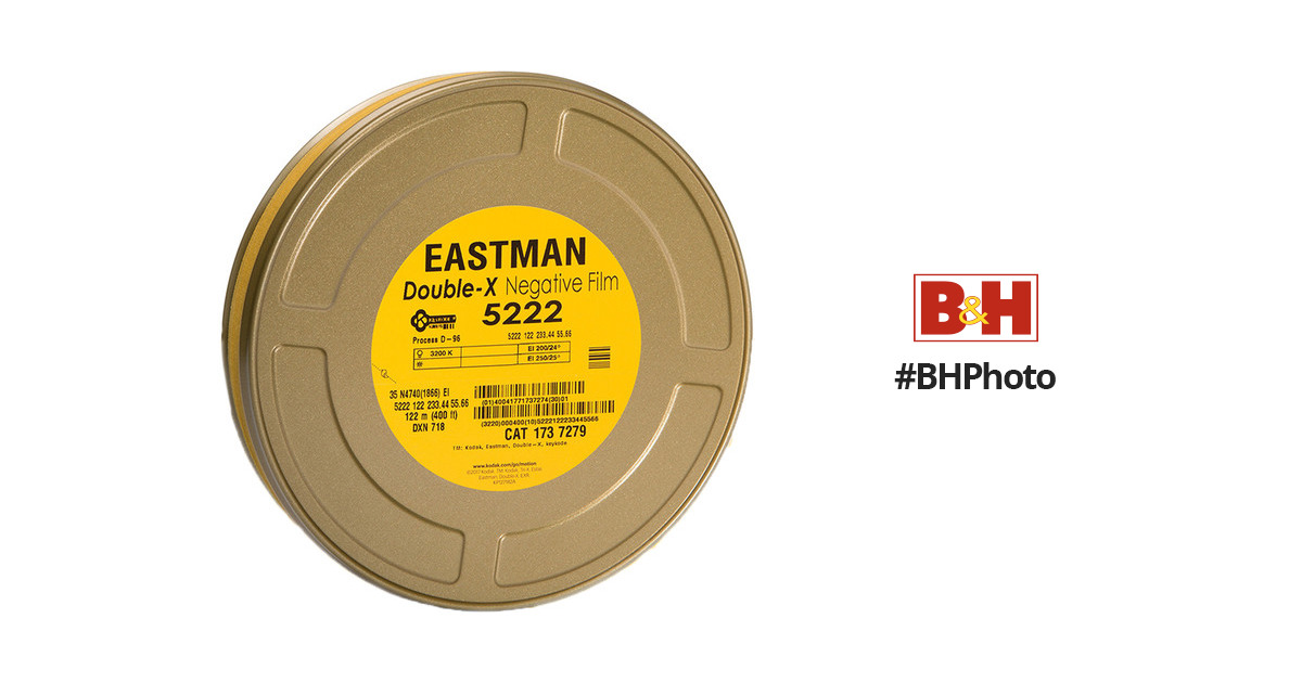 Kodak Eastman Double-X Black-and-White Negative Film 5222 (35mm, 400' Roll)