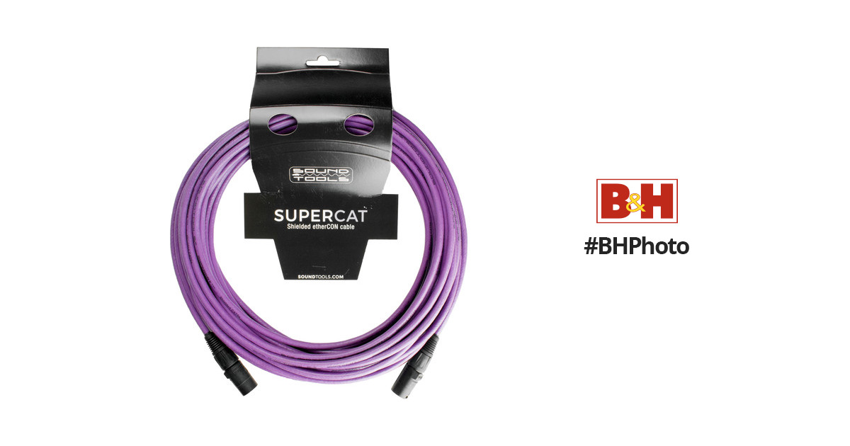 SoundTools SuperCAT CAT5e Cable Drum, 100M Flex Jacket CAT5e etherCON to  etherCON Cable Drum, 100m