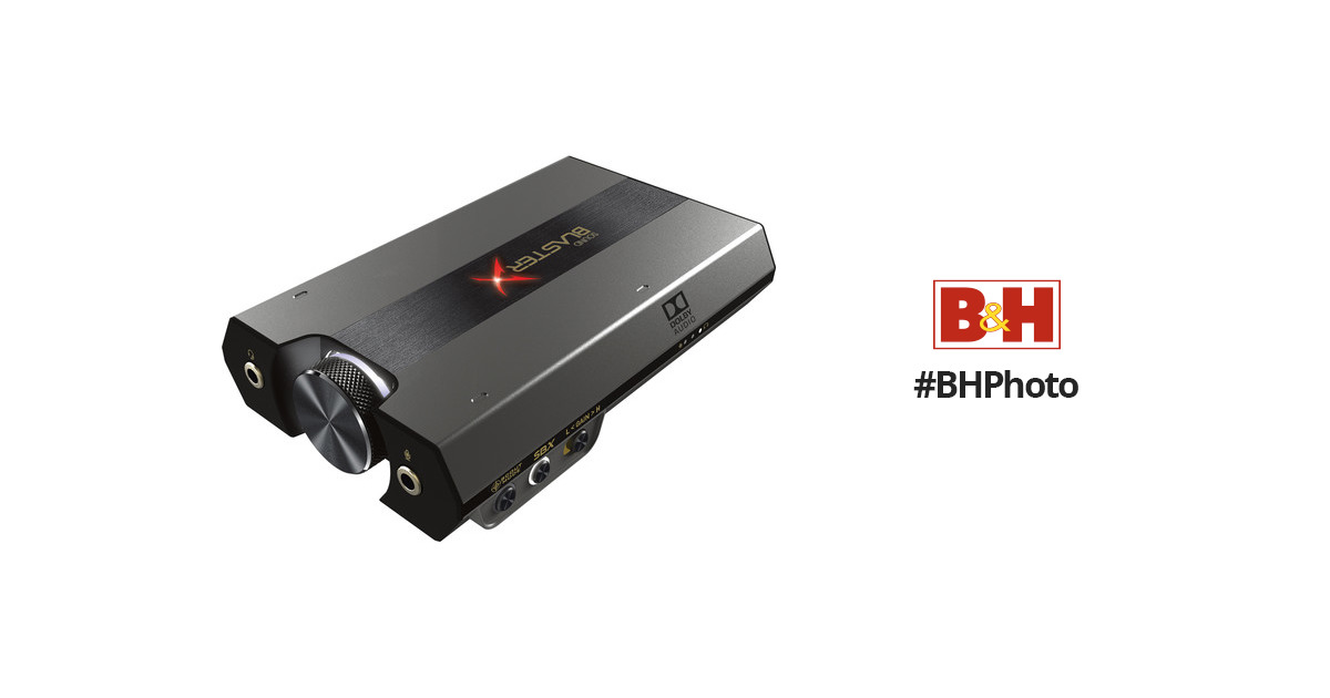 Creative Labs Sound BlasterX G6 7.1-Channel HD Gaming DAC and External USB  Sound Card