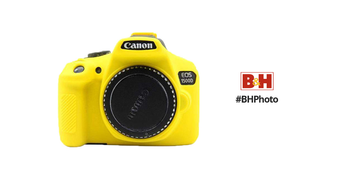 XIAOMIN Soft Silicone Protective Case for Canon EOS 1300D Color : Yellow 1500D Premium Material