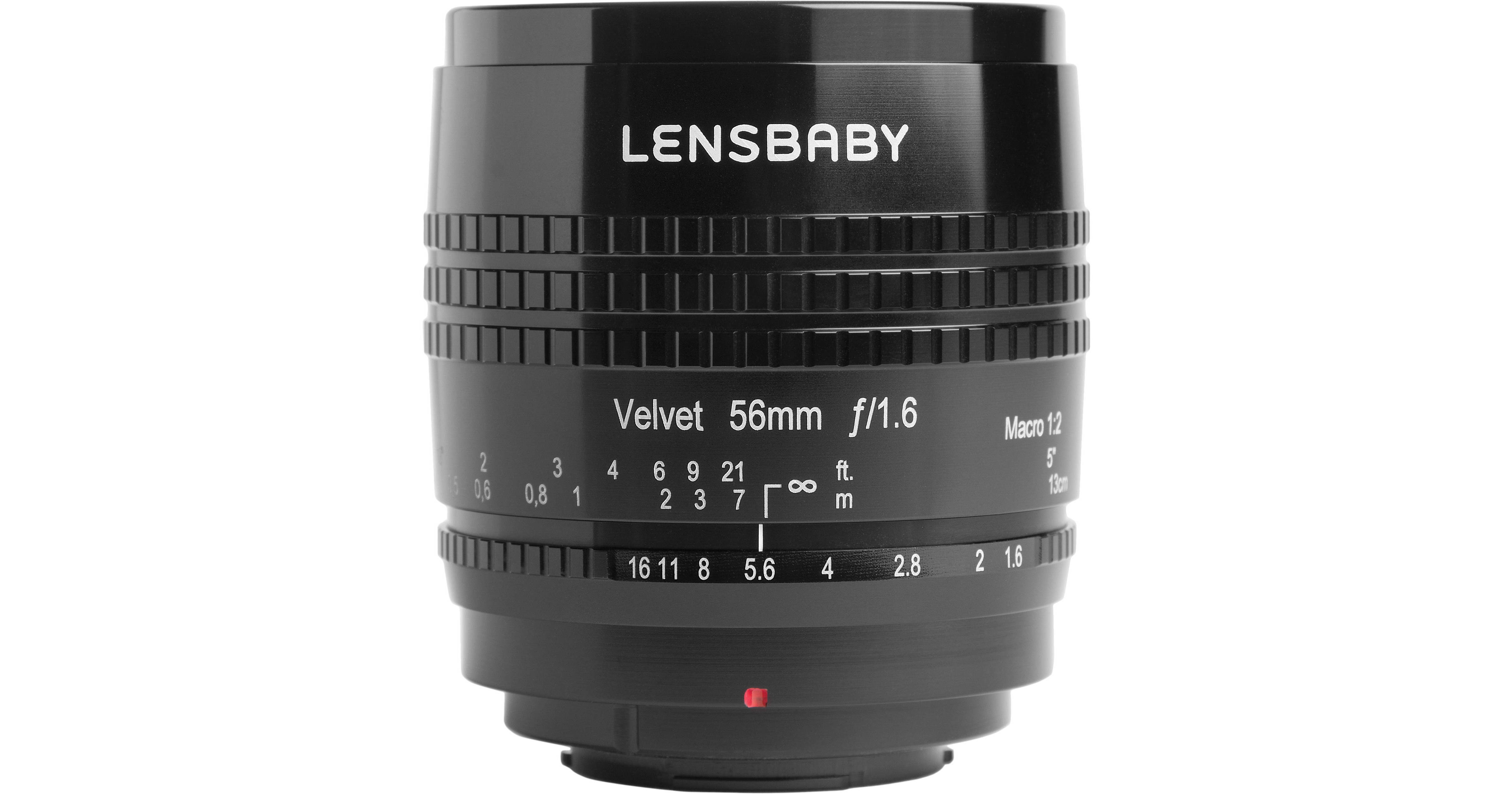 Lensbaby Velvet 56mm f/1.6 Lens for Canon RF (Black)