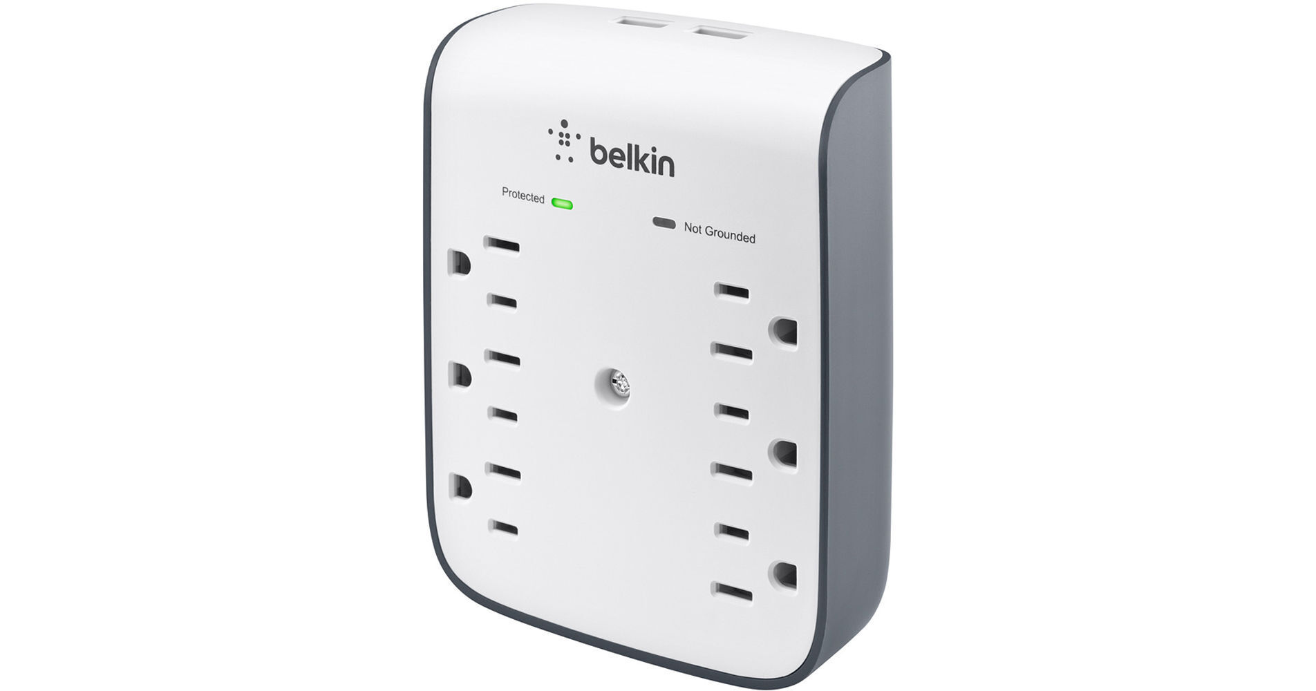 Belkin SurgePlus USB Wall Mount Surge Protector BSV602TT B&H