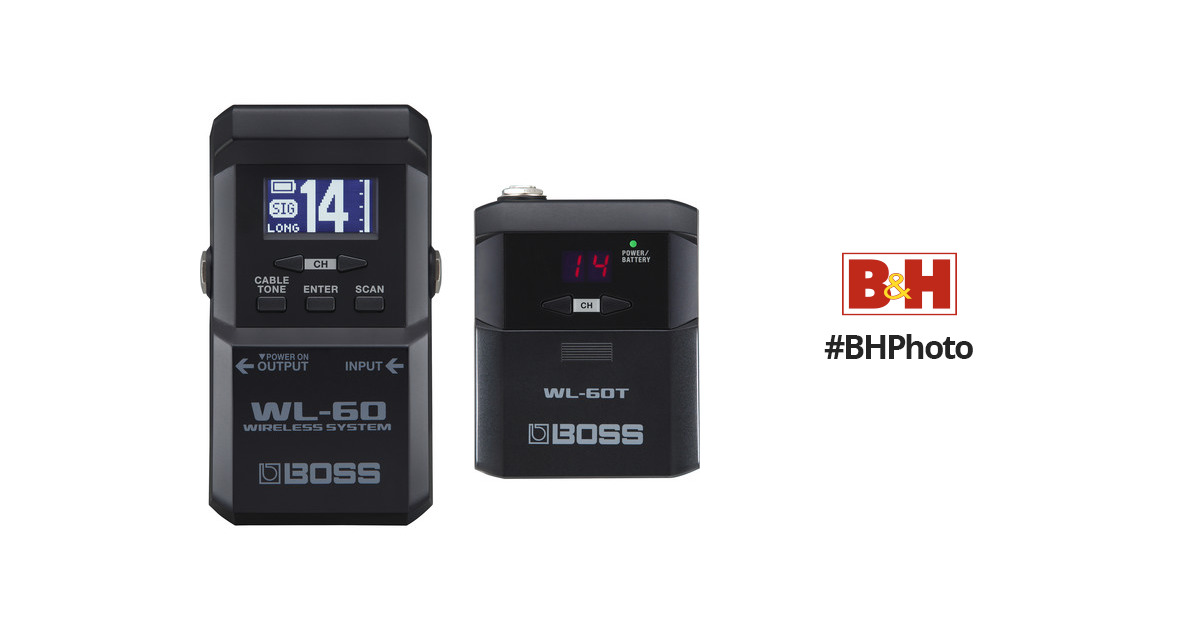 BOSS WL-60 2.4 GHz Wireless System for Electric Guitars and
