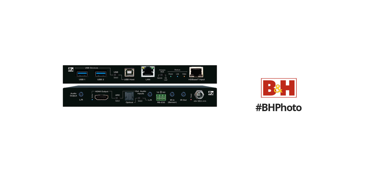 Key Digital 4K HDBaseT Receiver (328' Range)