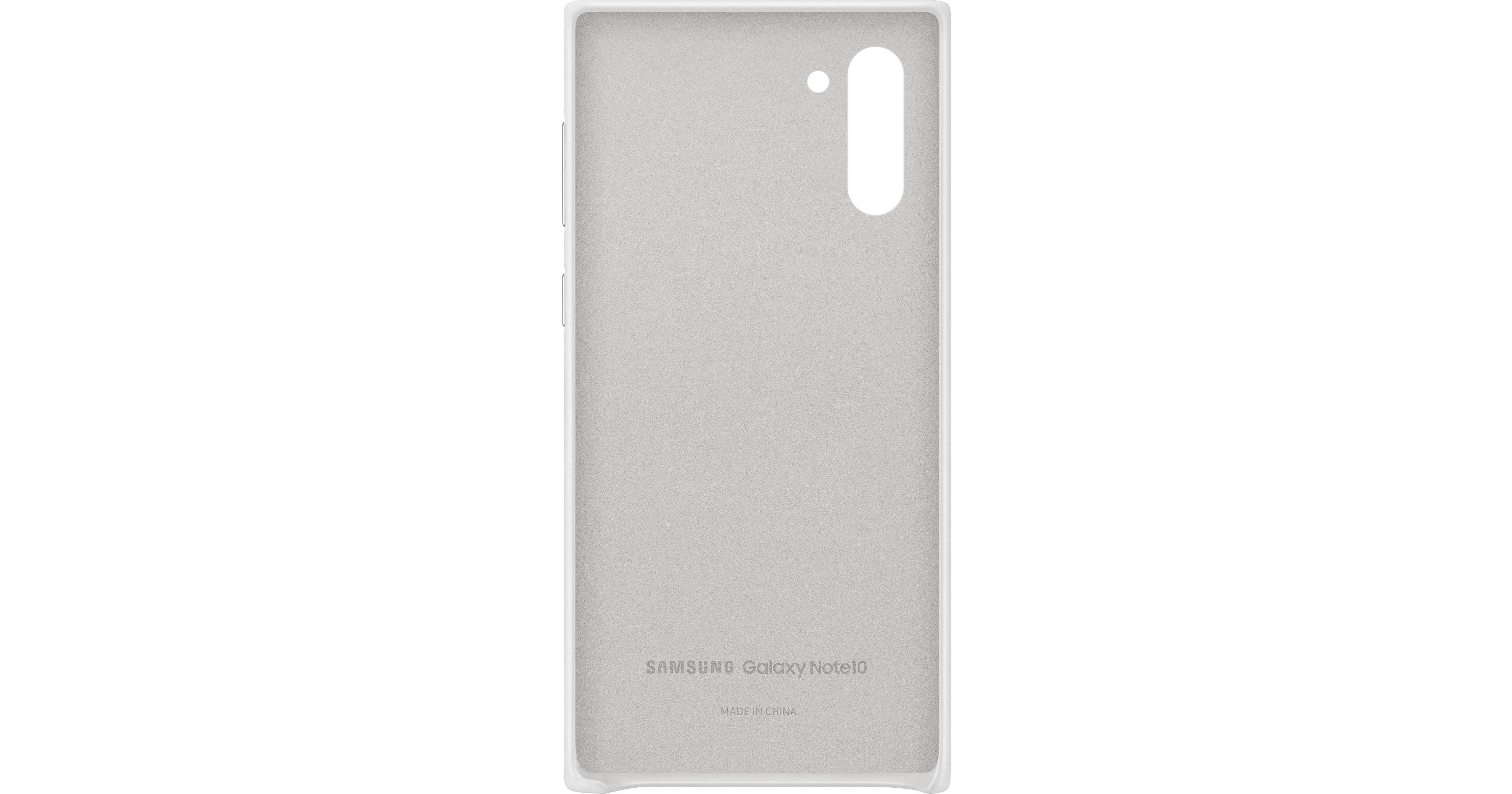 Samsung Galaxy Note10 Leather Back Cover (White) EF-VN970LWEGUS