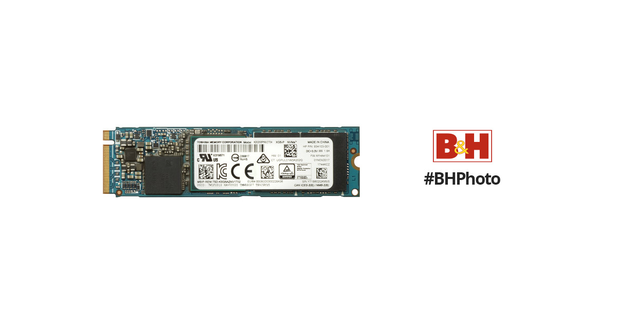 HP 1TB Z Turbo Drive Quad Pro PCIe TLC SSD Module 4YZ37AA B&H