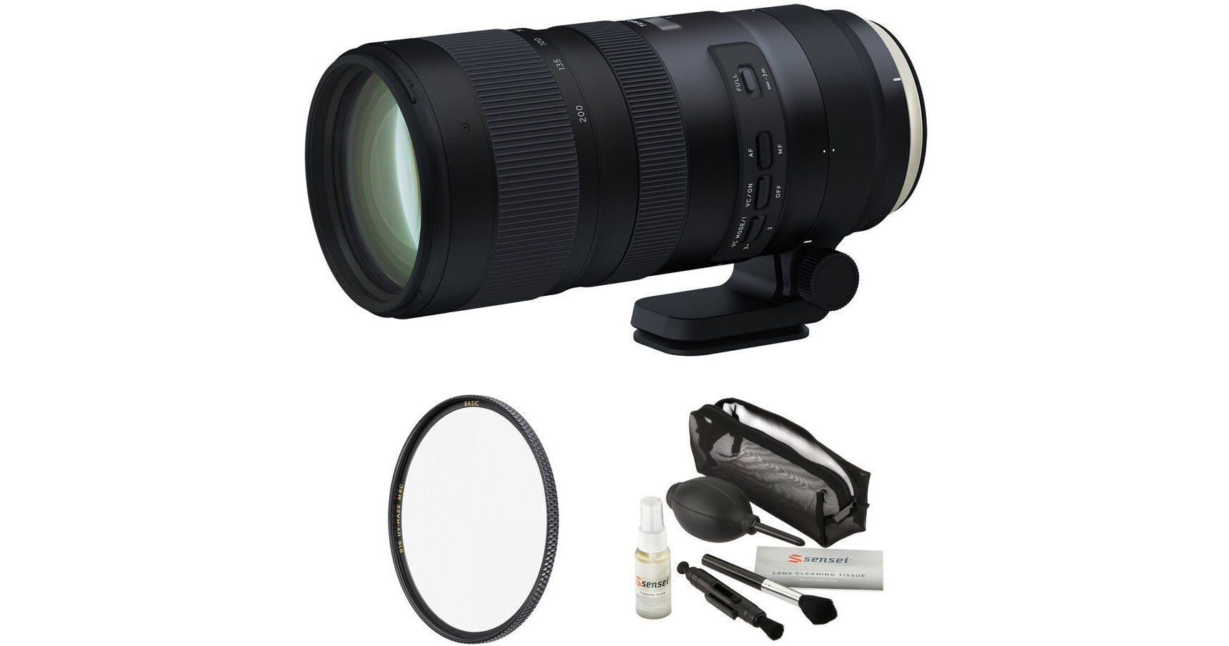 Tamron SP 70-200mm f/2.8 Di VC USD G2 Lens for Canon EF with Filter and  Cleaning Kit