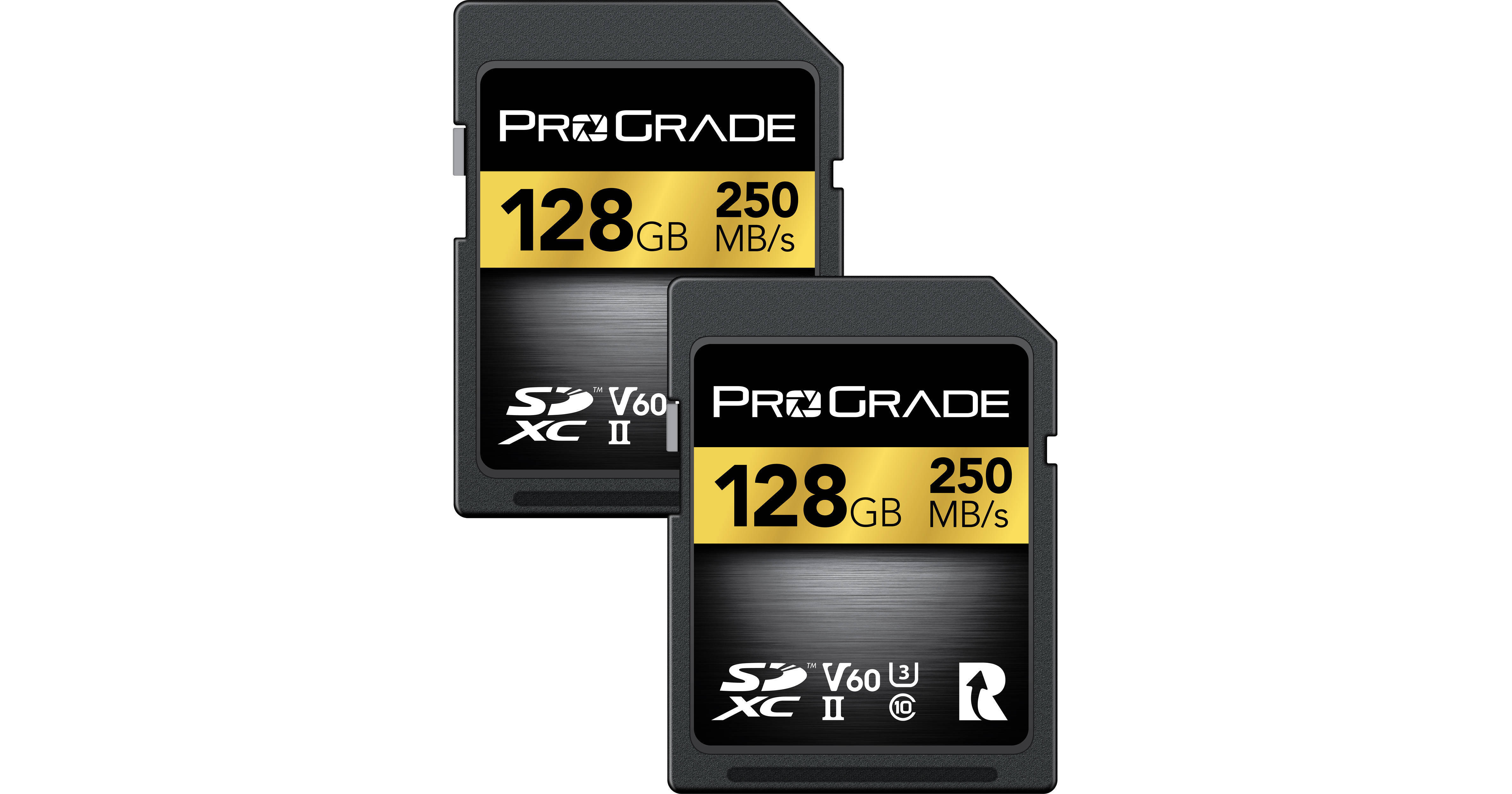 Carte SD UHS-II 128Go V60 - Vitesse d'écriture jusqu'à 130Mo/s et Vitesse  de Lecture 250Mo/s  pour Les Professionnels, cinéastes, photographes et  conservateurs de Contenu - par Prograde Digital : : Informatique