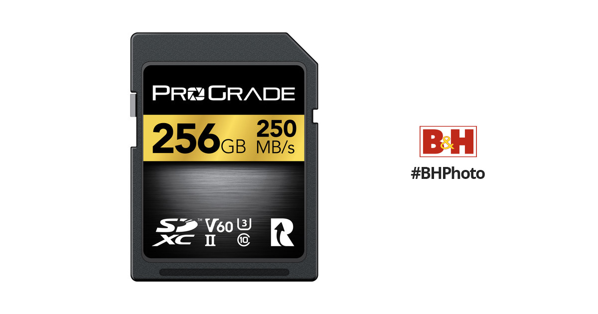 PC/タブレット PC周辺機器 ProGrade Digital 256GB UHS-II SDXC Memory Card