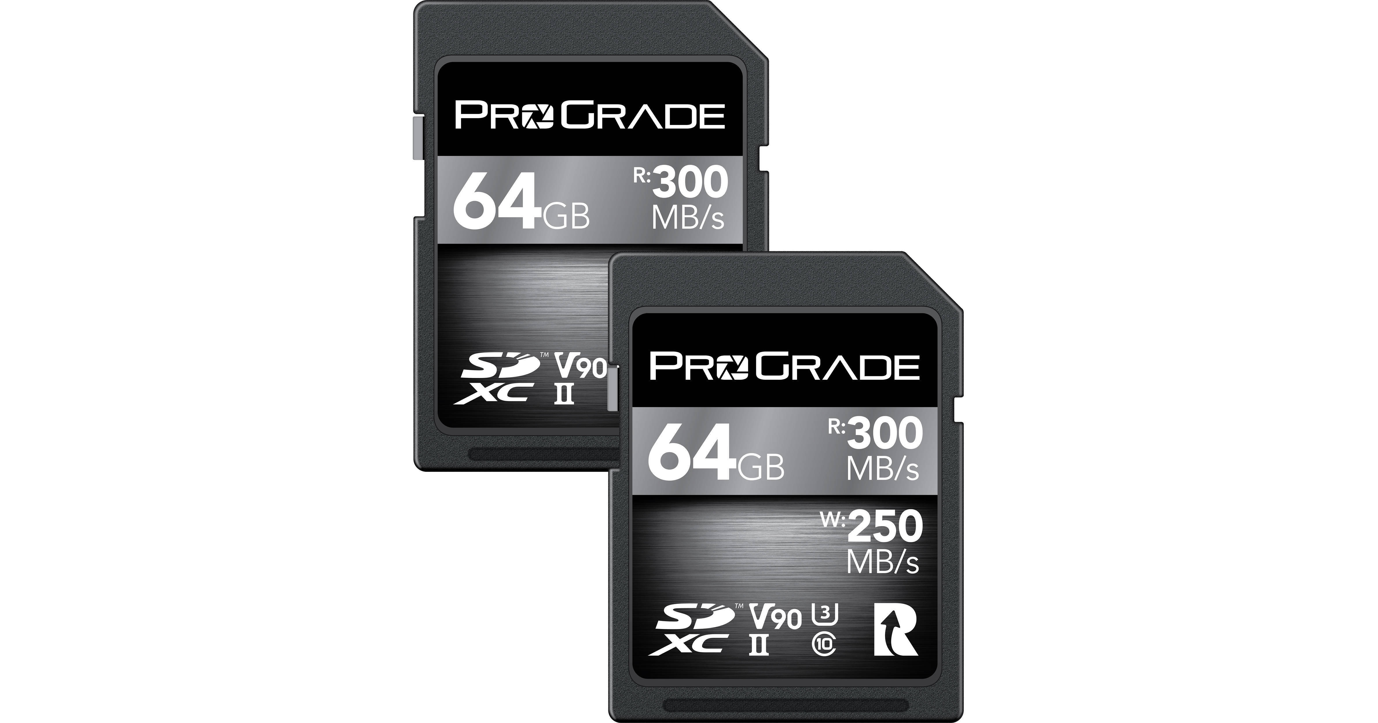 ProGrade Digital 64GB UHS-II SDXC Memory Card (2-Pack)