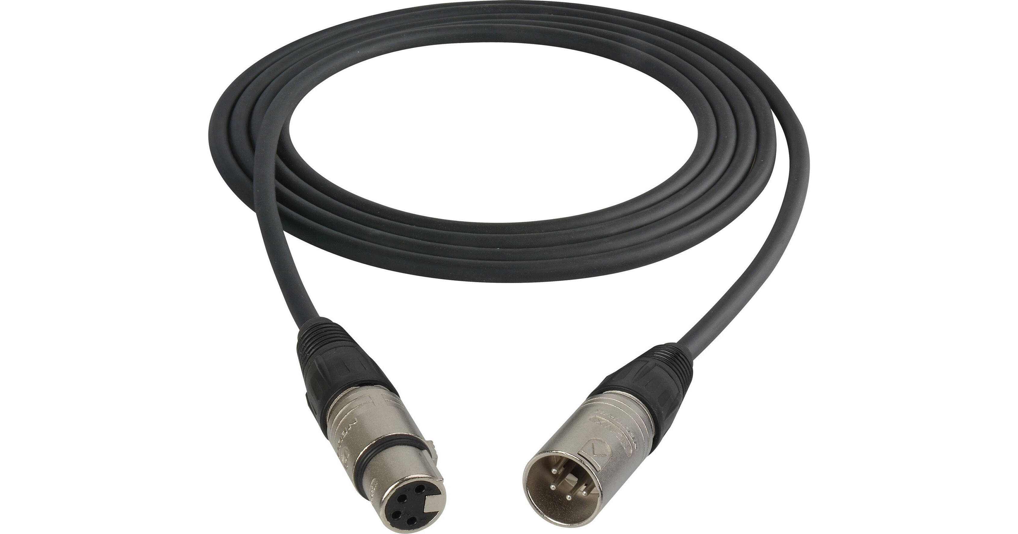 Sescom 4-Pin XLR Male to 4-Pin XLR Female Straight ICOMX4-MF-25