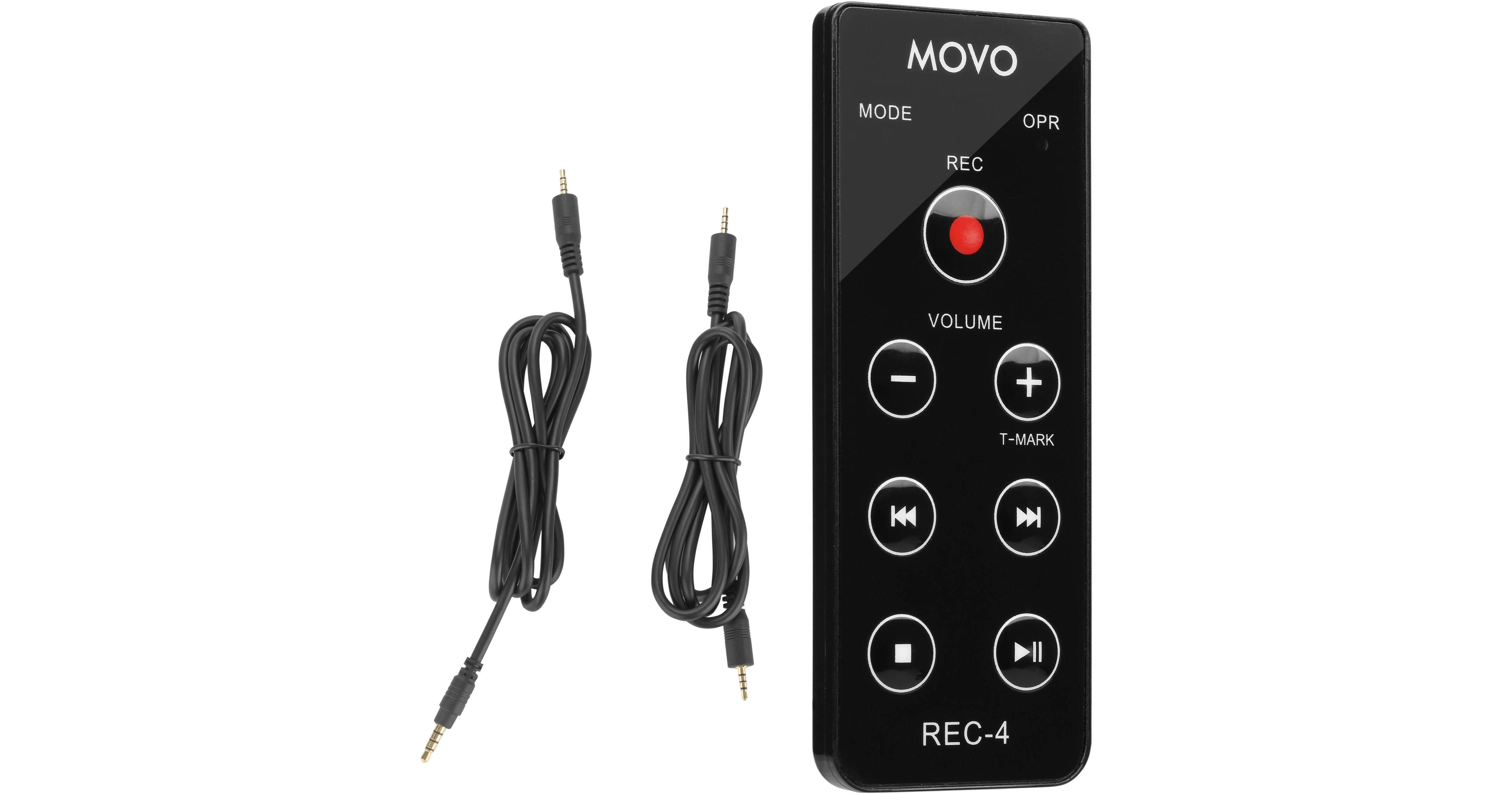 Movo Photo REC4 Wired Remote Control for Zoom Portable REC4