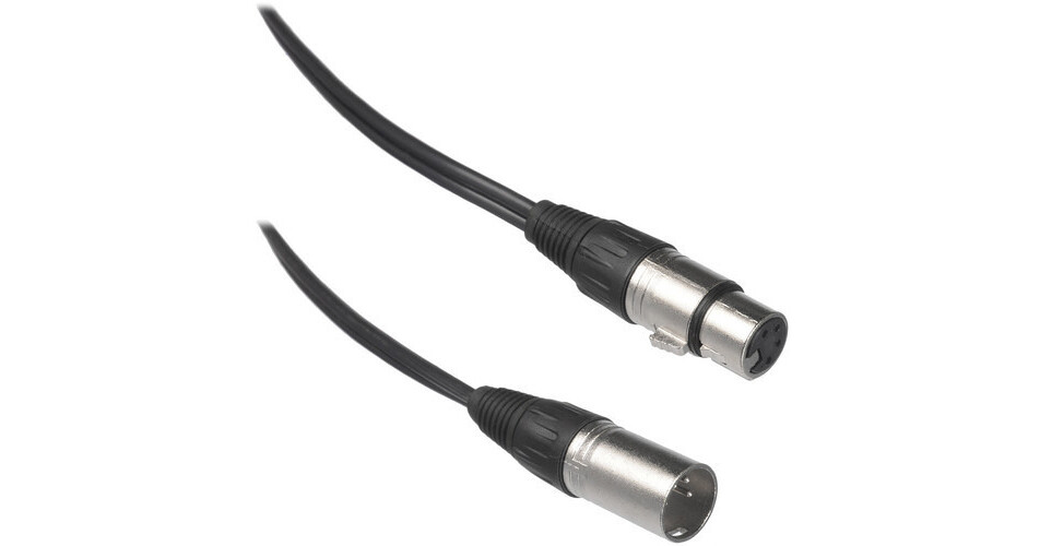 Bescor 4-Pin XLR Male To 4-Pin XLR Female Cable 4CXLR10MF B&H