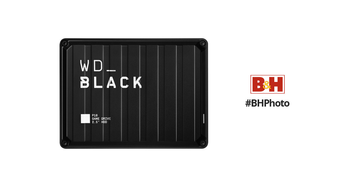 WD 4TB WD_BLACK P10 Game Drive WDBA3A0040BBK-WESN B&H Photo Video