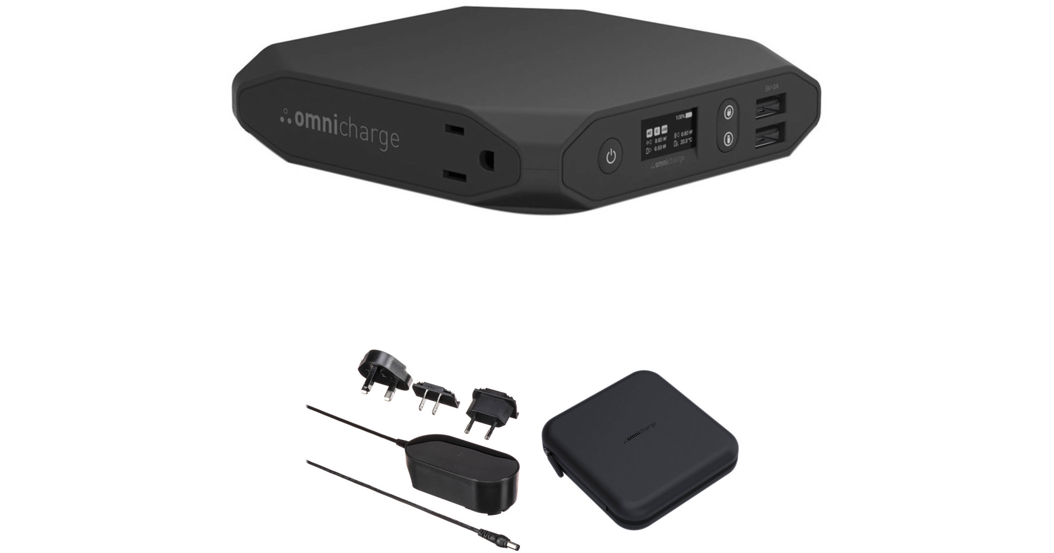 omnicharge Omni 20+ Portable Charger with International Adapters