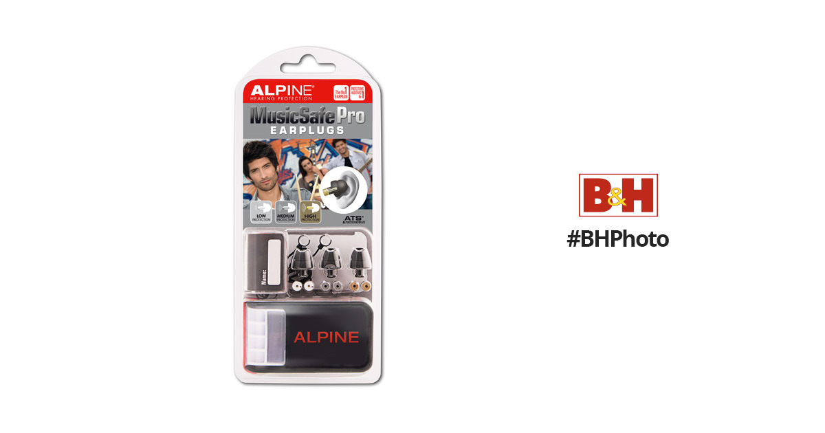 Alpine MusicSafe Pro Earplugs, Black