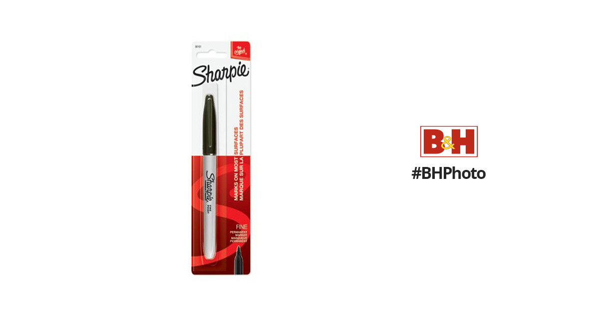 Sharpie Marker Permanent Fine Black, 1 - King Soopers