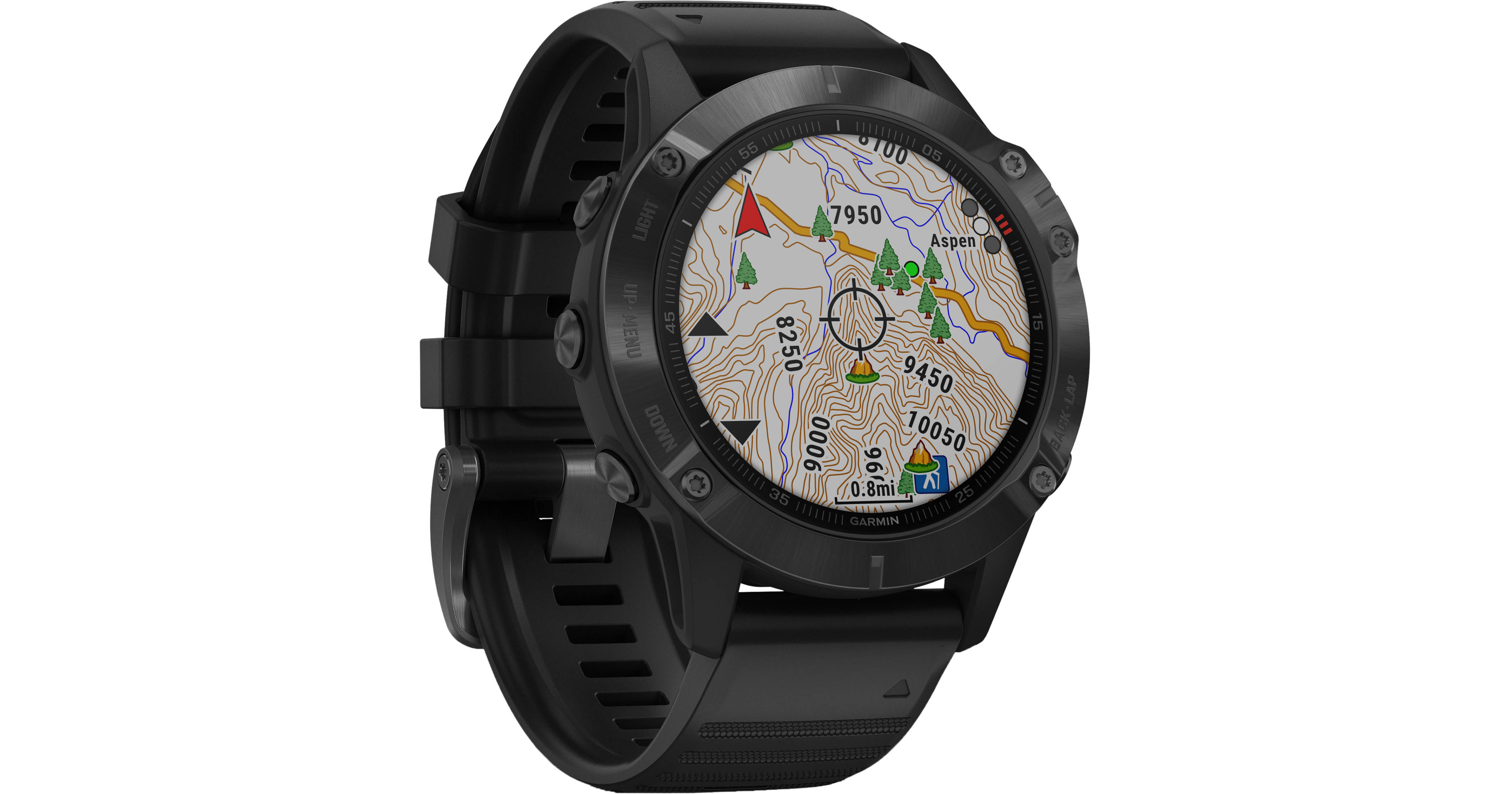 Garmin Fenix 6 PRO Glass, Black/Black Band (MAP/Music) 010-02158-02