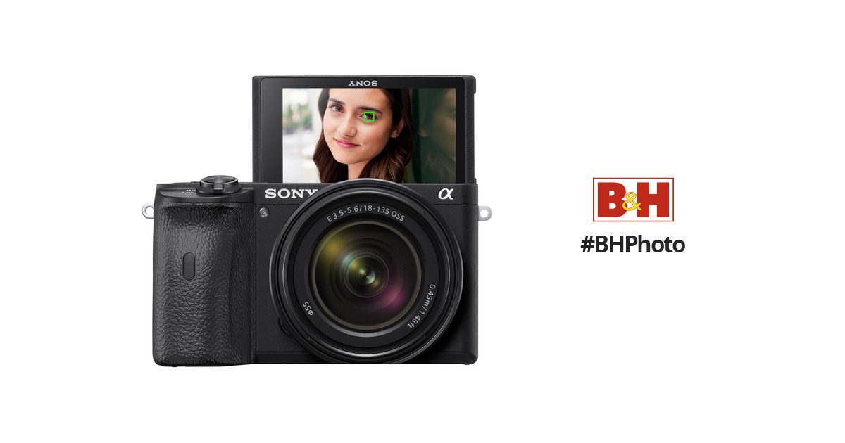 Sony Alpha 6600 Mirrorless 4K Video Camera with E 18-135mm Lens