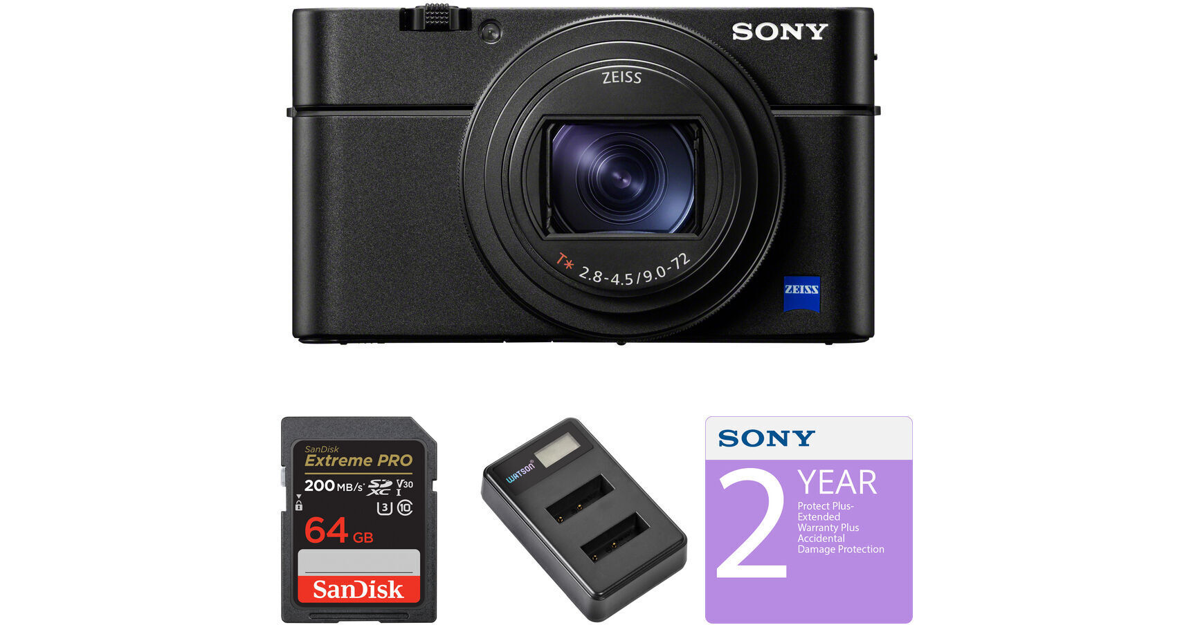 Sony Cyber-shot DSC-RX100 VII Digital Camera Deluxe Kit B&H